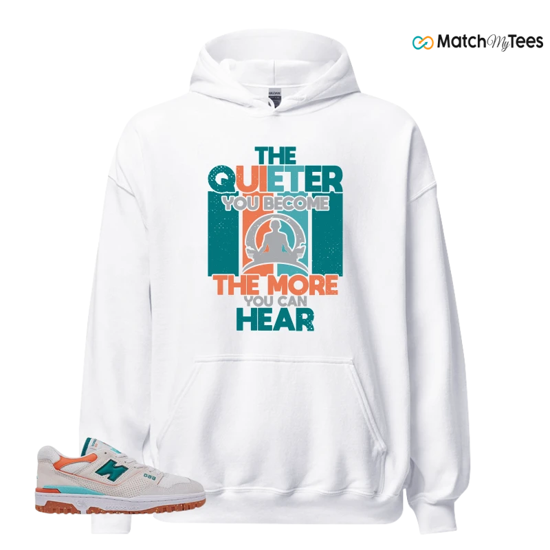 NEW BALANCE 550 SEA SALT VERDIGRIS (WOMEN'S) SNEAKER Matching Tees hoodie