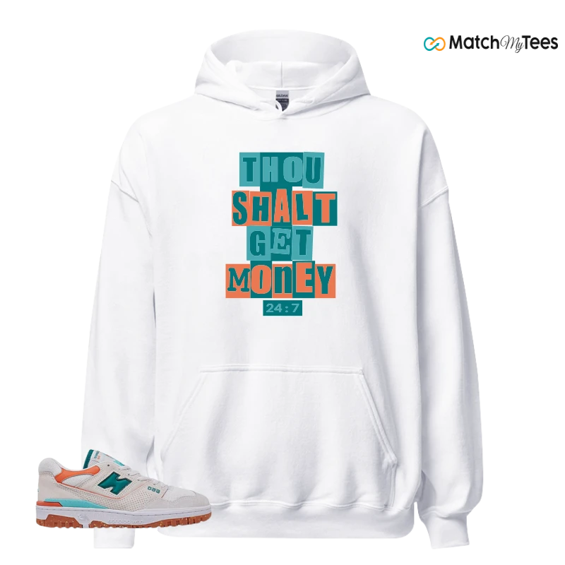 NEW BALANCE 550 SEA SALT VERDIGRIS (WOMEN'S) SNEAKER Matching Tees hoodie