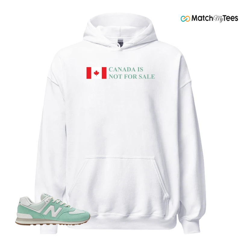 NEW BALANCE 574 MINT WHITE SNEAKER Matching Tees hoodie