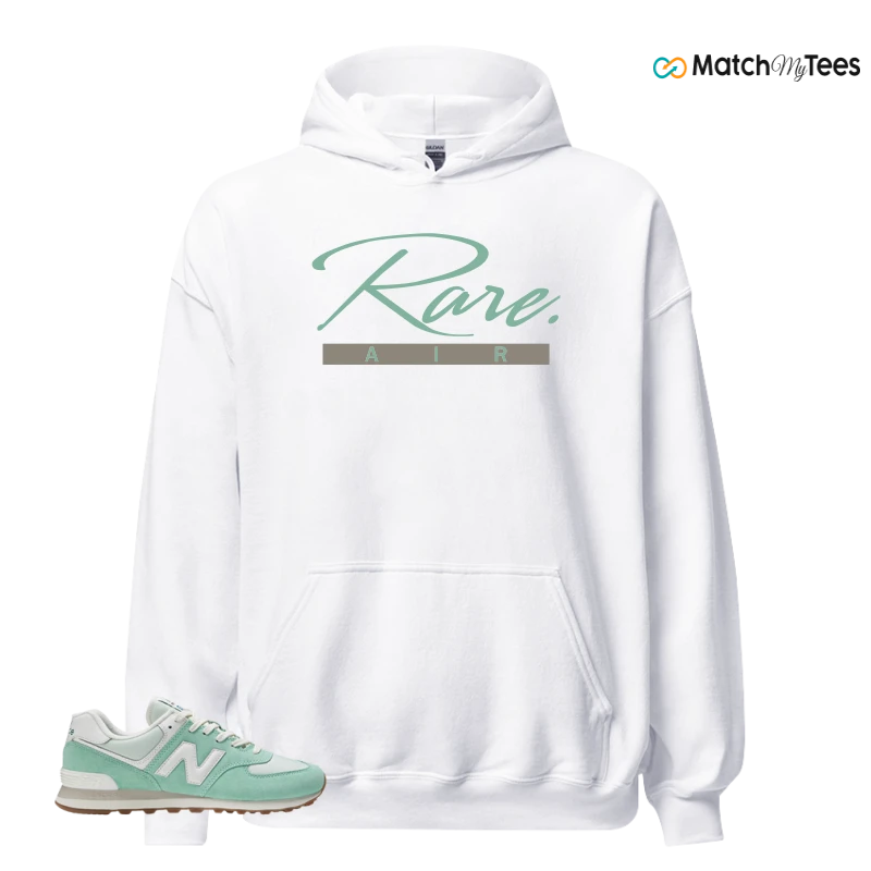 NEW BALANCE 574 MINT WHITE SNEAKER Matching Tees hoodie