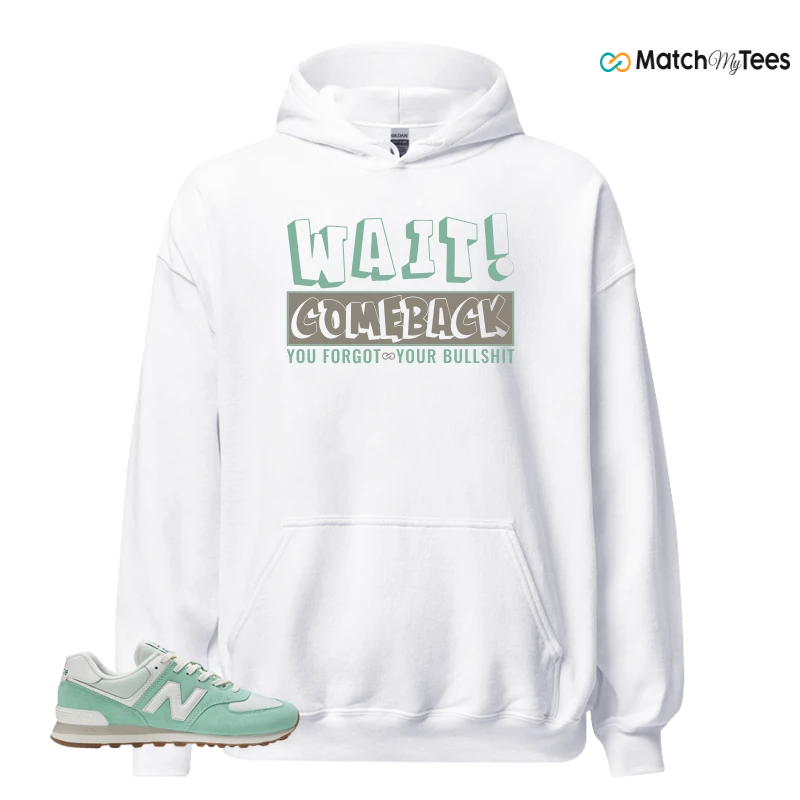 NEW BALANCE 574 MINT WHITE SNEAKER Matching Tees hoodie