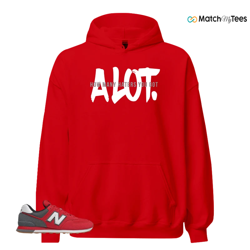 NEW BALANCE 574 RED LEAD SNEAKER Matching Tees hoodie