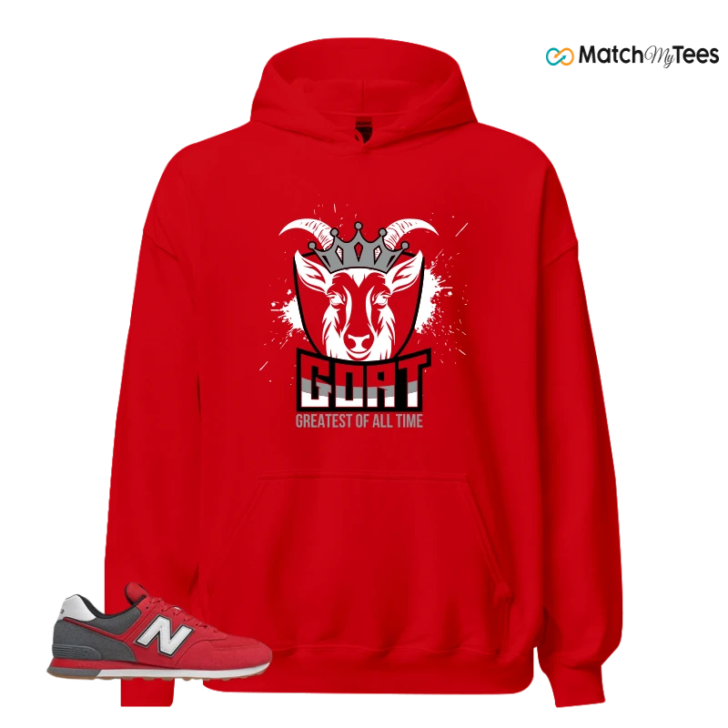NEW BALANCE 574 RED LEAD SNEAKER Matching Tees hoodie