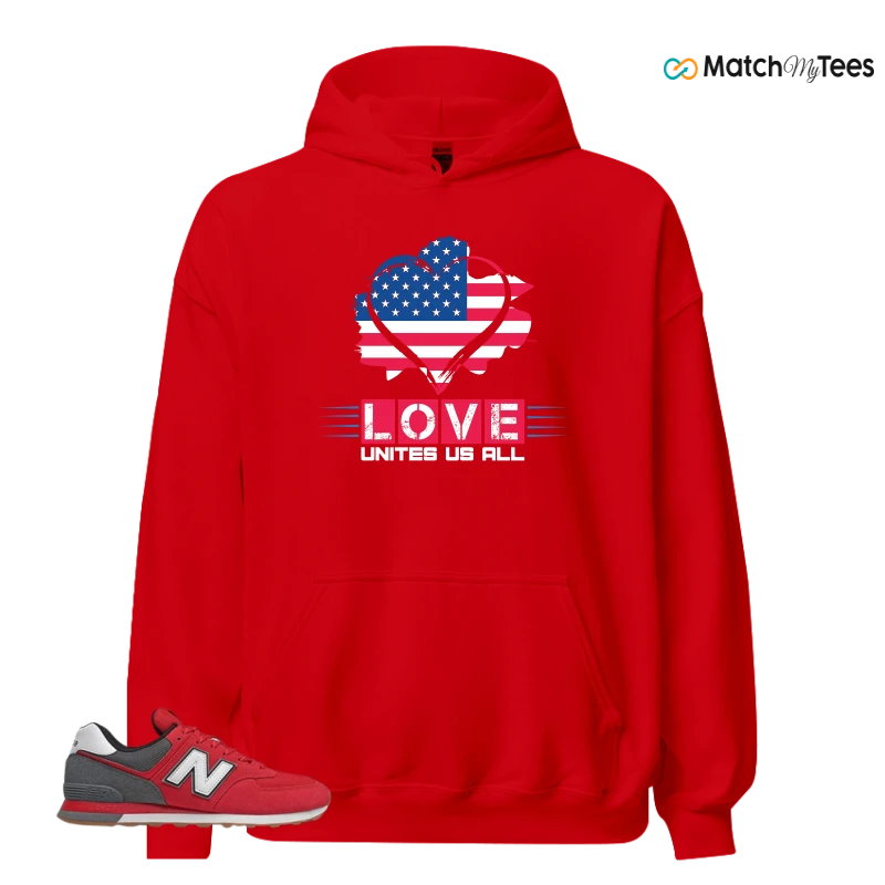 NEW BALANCE 574 RED LEAD SNEAKER Matching Tees hoodie