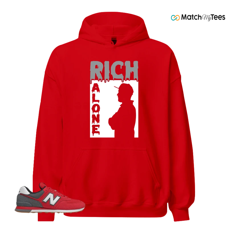 NEW BALANCE 574 RED LEAD SNEAKER Matching Tees hoodie