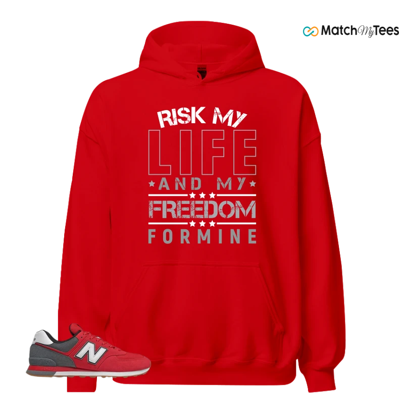 NEW BALANCE 574 RED LEAD SNEAKER Matching Tees hoodie