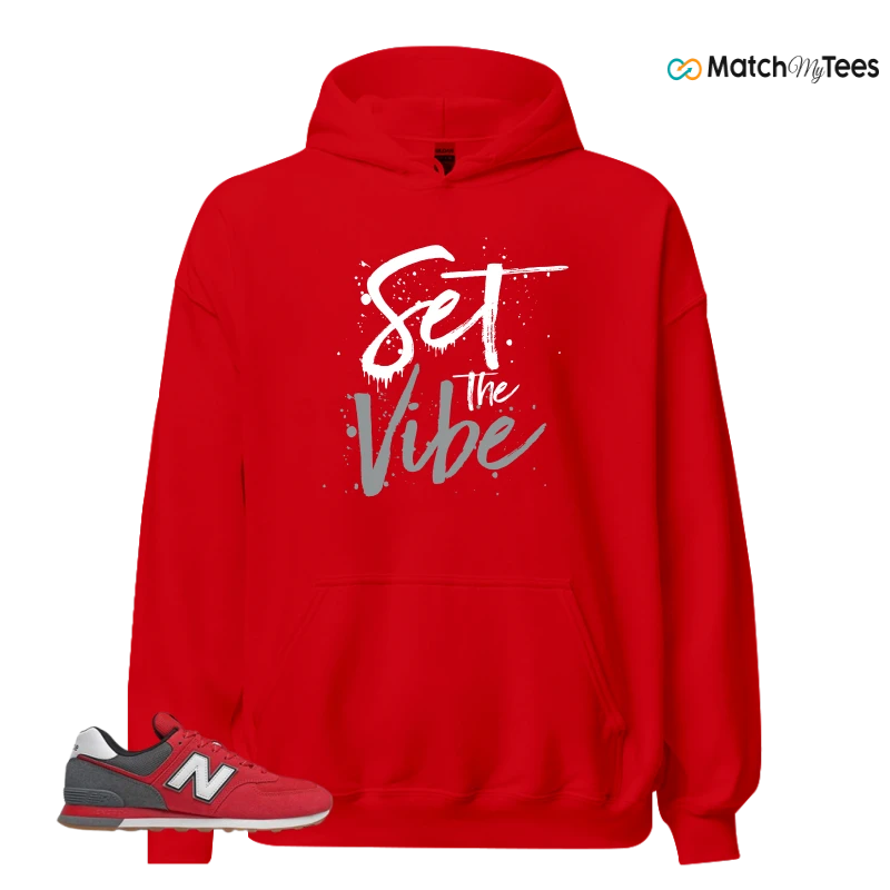 NEW BALANCE 574 RED LEAD SNEAKER Matching Tees hoodie