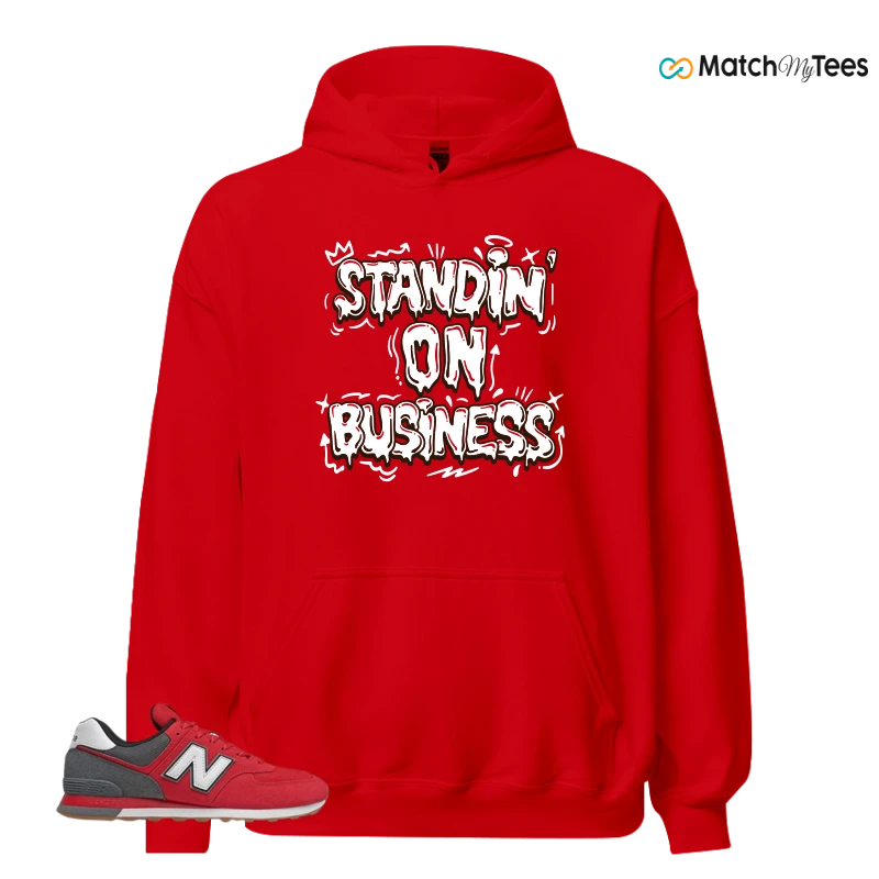 NEW BALANCE 574 RED LEAD SNEAKER Matching Tees hoodie