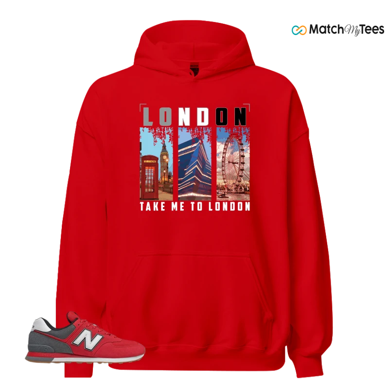 NEW BALANCE 574 RED LEAD SNEAKER Matching Tees hoodie