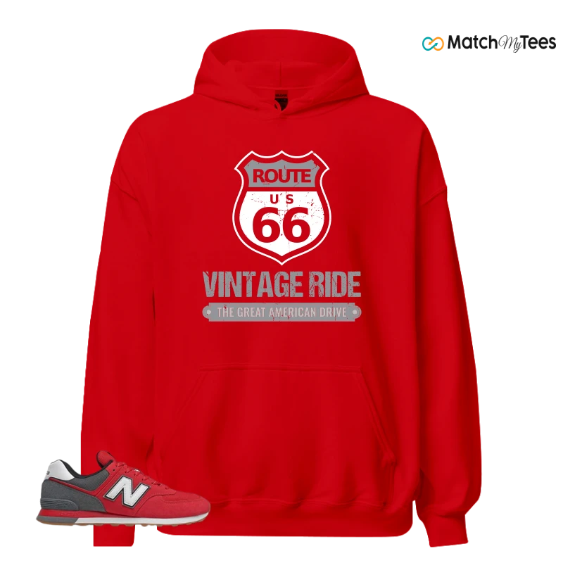 NEW BALANCE 574 RED LEAD SNEAKER Matching Tees hoodie