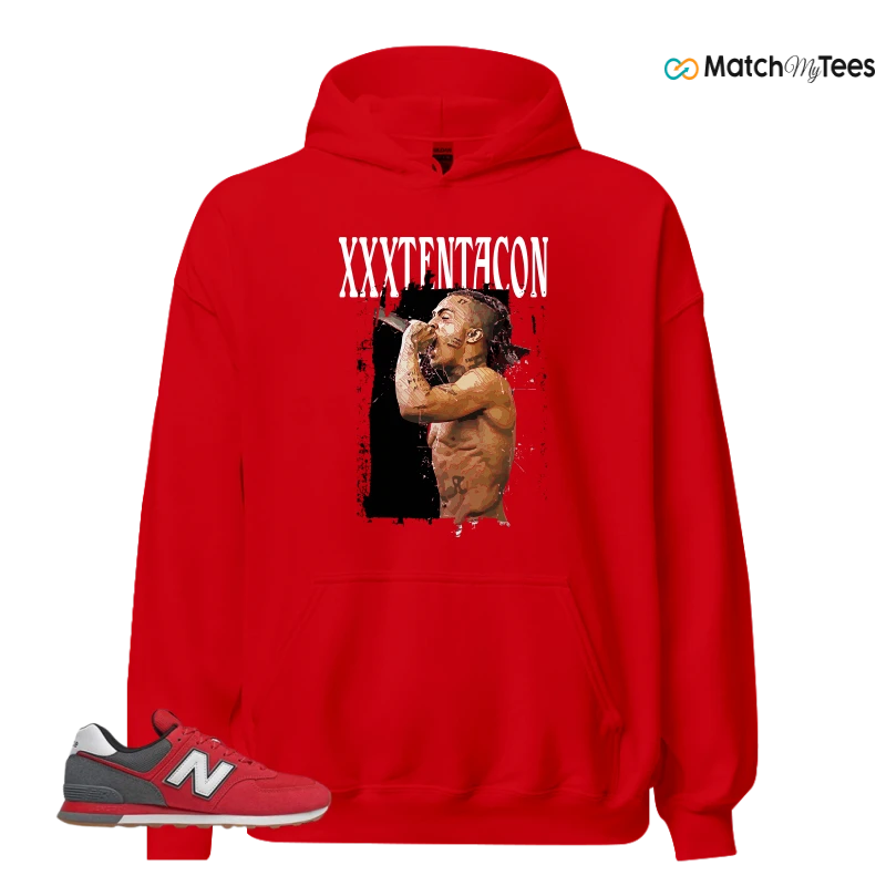 NEW BALANCE 574 RED LEAD SNEAKER Matching Tees hoodie