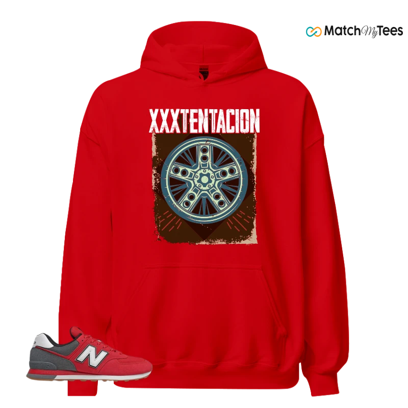 NEW BALANCE 574 RED LEAD SNEAKER Matching Tees hoodie