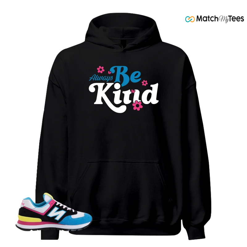 NEW BALANCE 574 RUGGED BLACK BLUE PINK SNEAKER Matching Tees hoodie