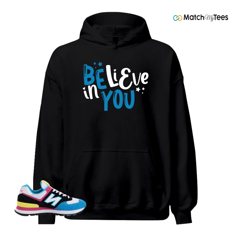 NEW BALANCE 574 RUGGED BLACK BLUE PINK SNEAKER Matching Tees hoodie
