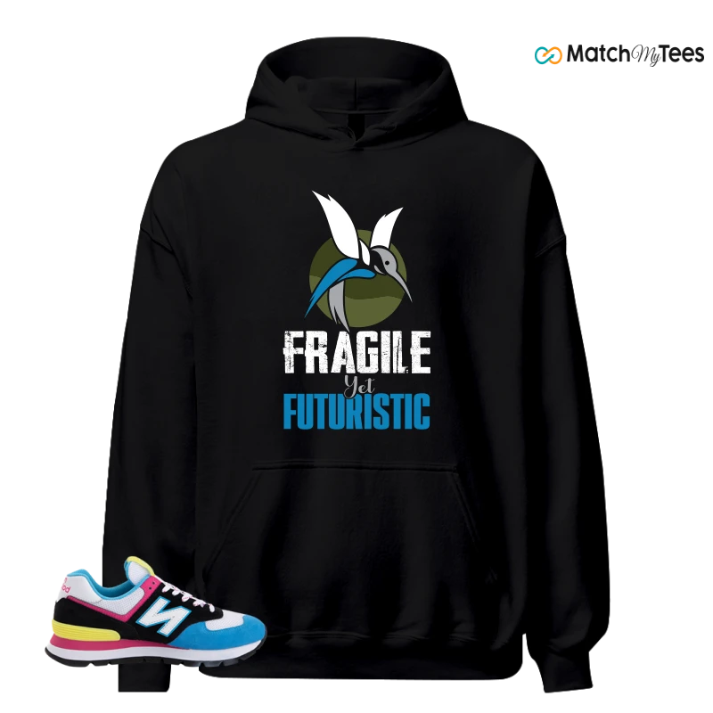 NEW BALANCE 574 RUGGED BLACK BLUE PINK SNEAKER Matching Tees hoodie