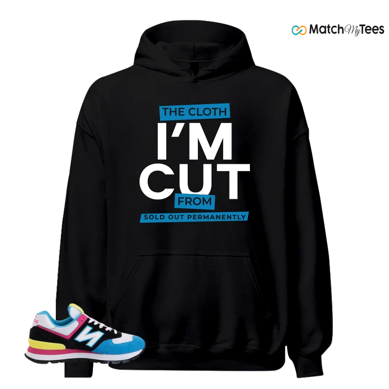NEW BALANCE 574 RUGGED BLACK BLUE PINK SNEAKER Matching Tees hoodie