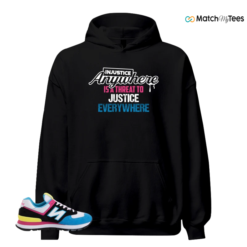 NEW BALANCE 574 RUGGED BLACK BLUE PINK SNEAKER Matching Tees hoodie
