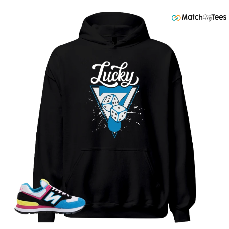 NEW BALANCE 574 RUGGED BLACK BLUE PINK SNEAKER Matching Tees hoodie