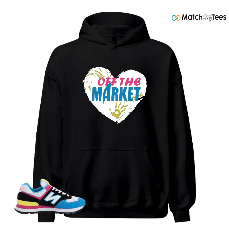 NEW BALANCE 574 RUGGED BLACK BLUE PINK SNEAKER Matching Tees hoodie