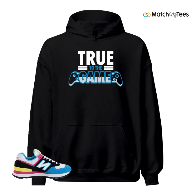 NEW BALANCE 574 RUGGED BLACK BLUE PINK SNEAKER Matching Tees hoodie