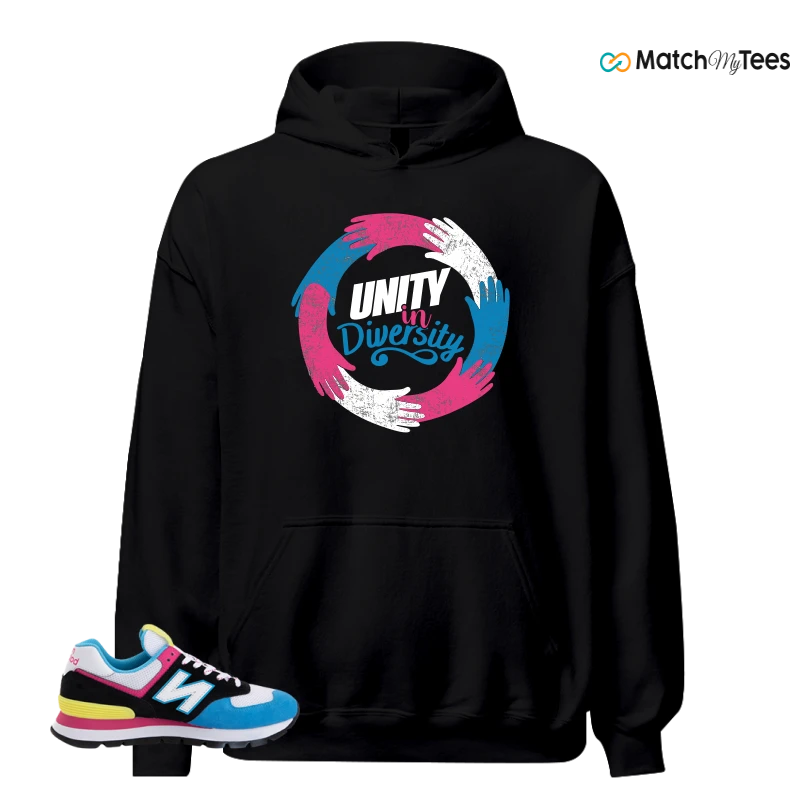 NEW BALANCE 574 RUGGED BLACK BLUE PINK SNEAKER Matching Tees hoodie