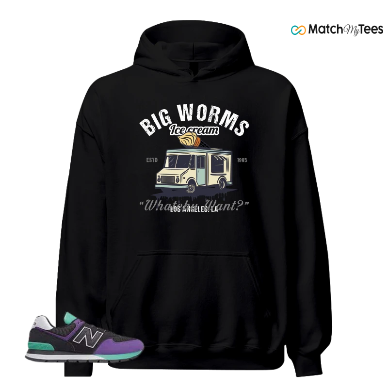 NEW BALANCE 574 RUGGED BLACK PRISM PURPLE SNEAKER Matching Tees hoodie