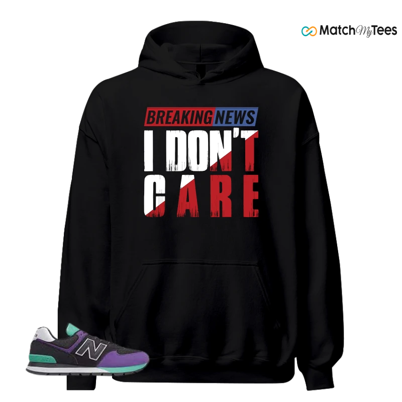 NEW BALANCE 574 RUGGED BLACK PRISM PURPLE SNEAKER Matching Tees hoodie