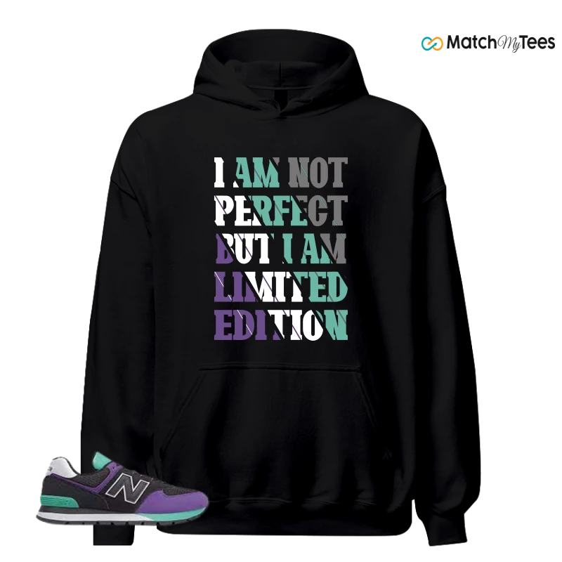 NEW BALANCE 574 RUGGED BLACK PRISM PURPLE SNEAKER Matching Tees hoodie