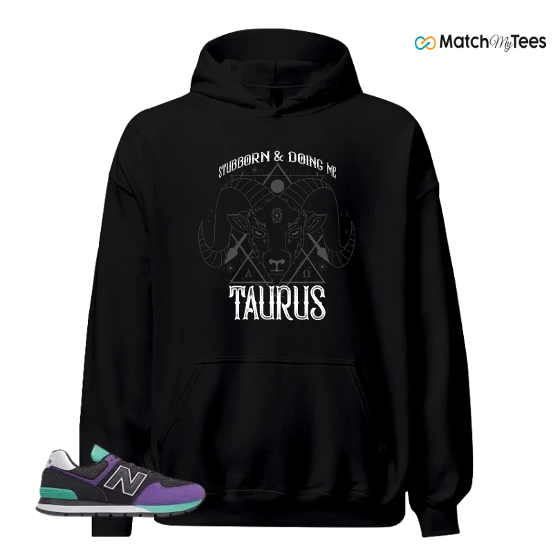 NEW BALANCE 574 RUGGED BLACK PRISM PURPLE SNEAKER Matching Tees hoodie