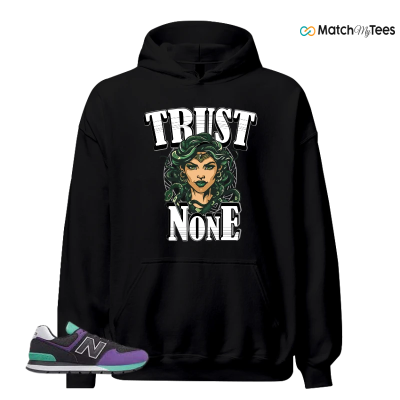 NEW BALANCE 574 RUGGED BLACK PRISM PURPLE SNEAKER Matching Tees hoodie