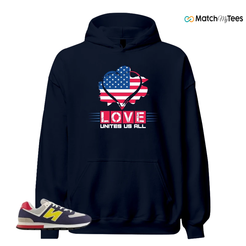 NEW BALANCE 574 RUGGED BLUE YELLOW SNEAKER Matching Tees hoodie