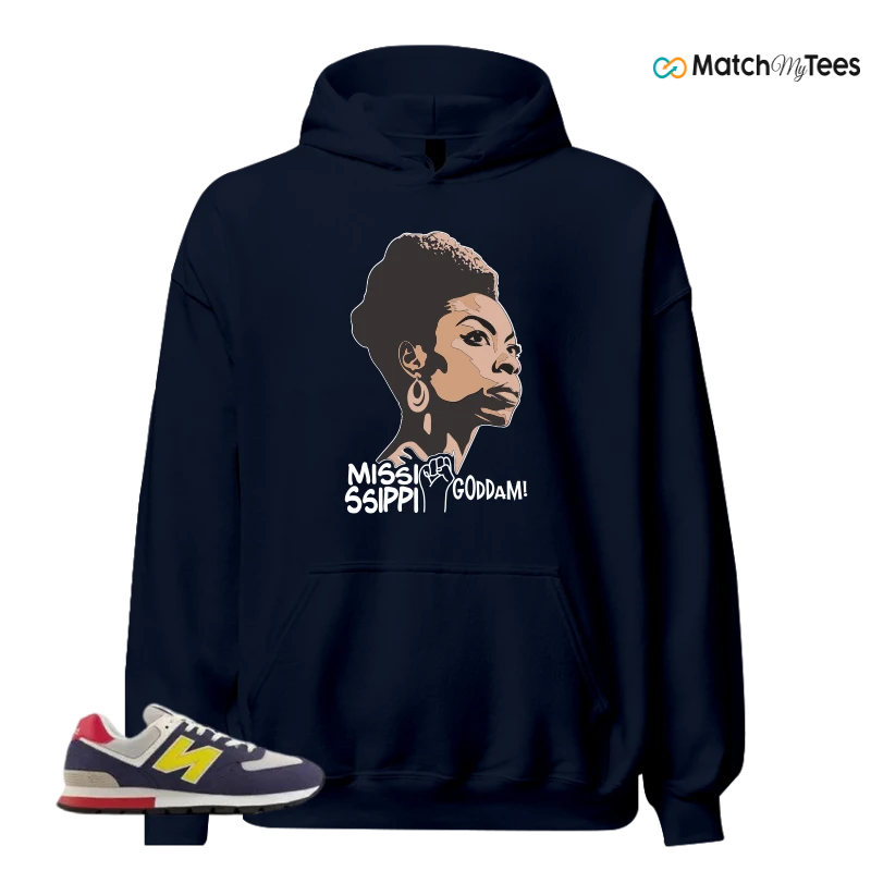 NEW BALANCE 574 RUGGED BLUE YELLOW SNEAKER Matching Tees hoodie