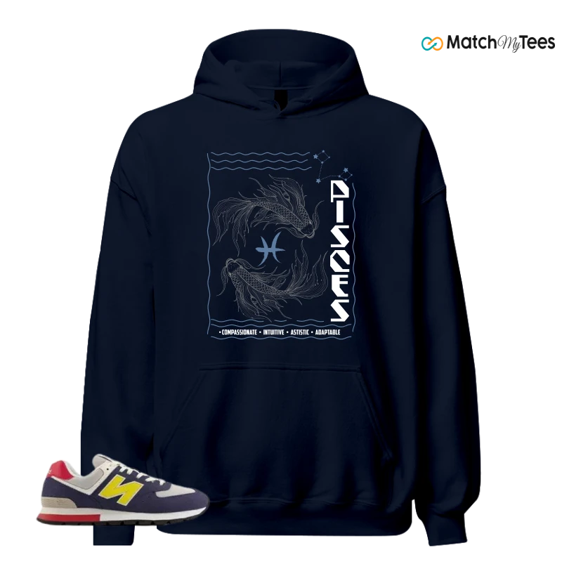 NEW BALANCE 574 RUGGED BLUE YELLOW SNEAKER Matching Tees hoodie