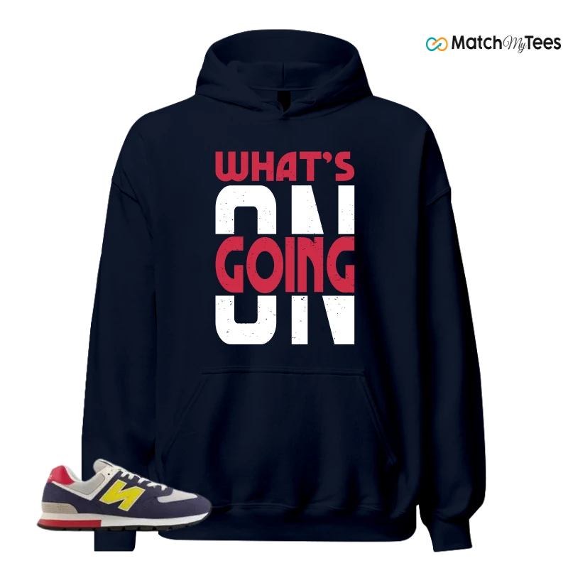 NEW BALANCE 574 RUGGED BLUE YELLOW SNEAKER Matching Tees hoodie