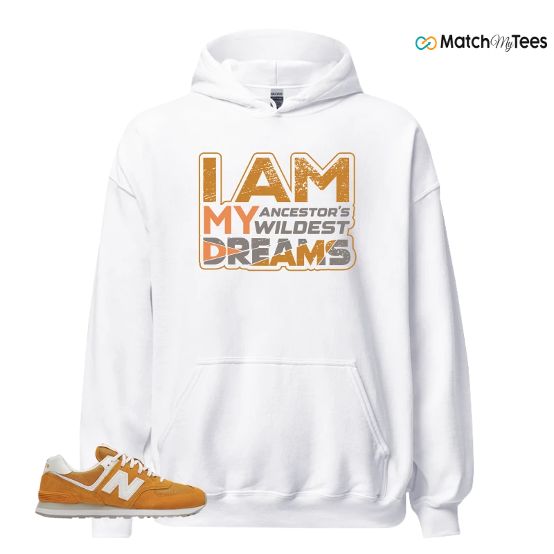 NEW BALANCE 574 YELLOW WHITE (2022) SNEAKER Matching Tees hoodie