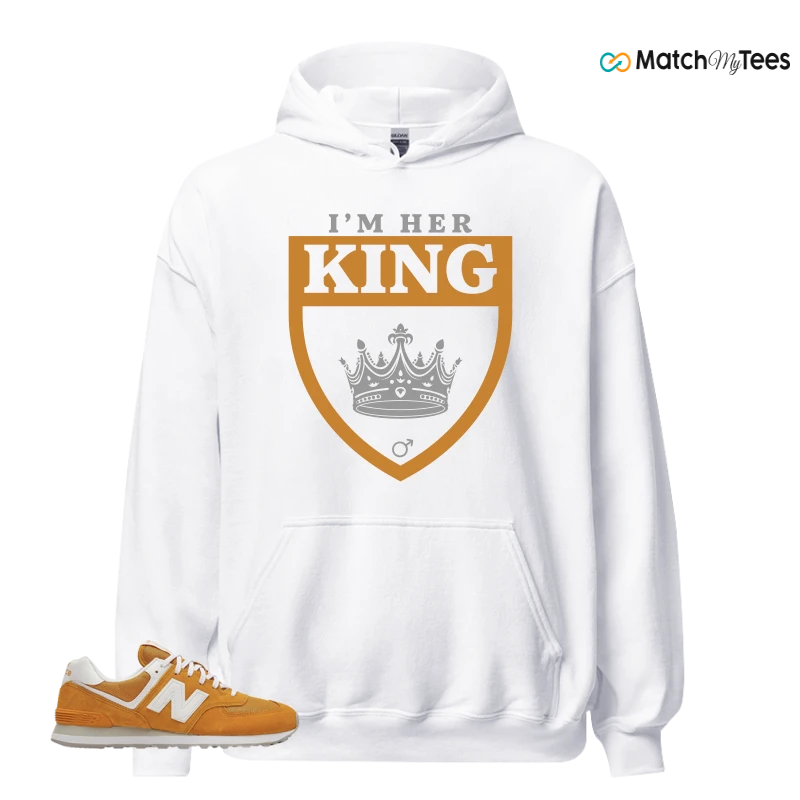 NEW BALANCE 574 YELLOW WHITE (2022) SNEAKER Matching Tees Hoodie for Men