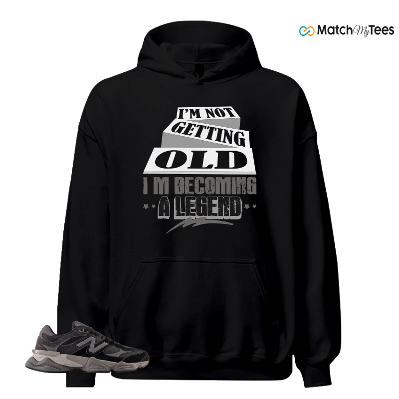 NEW BALANCE 9060 BLACK CASTLEROCK GREY SNEAKER Matching Tees hoodie