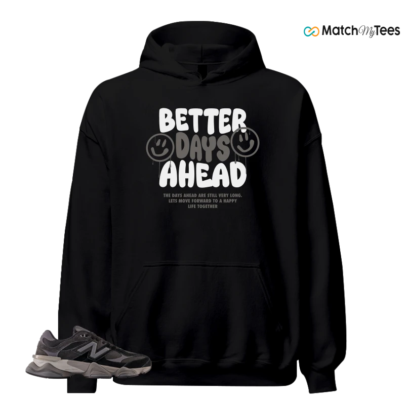 NEW BALANCE 9060 BLACK CASTLEROCK GREY SNEAKER Matching Tees hoodie