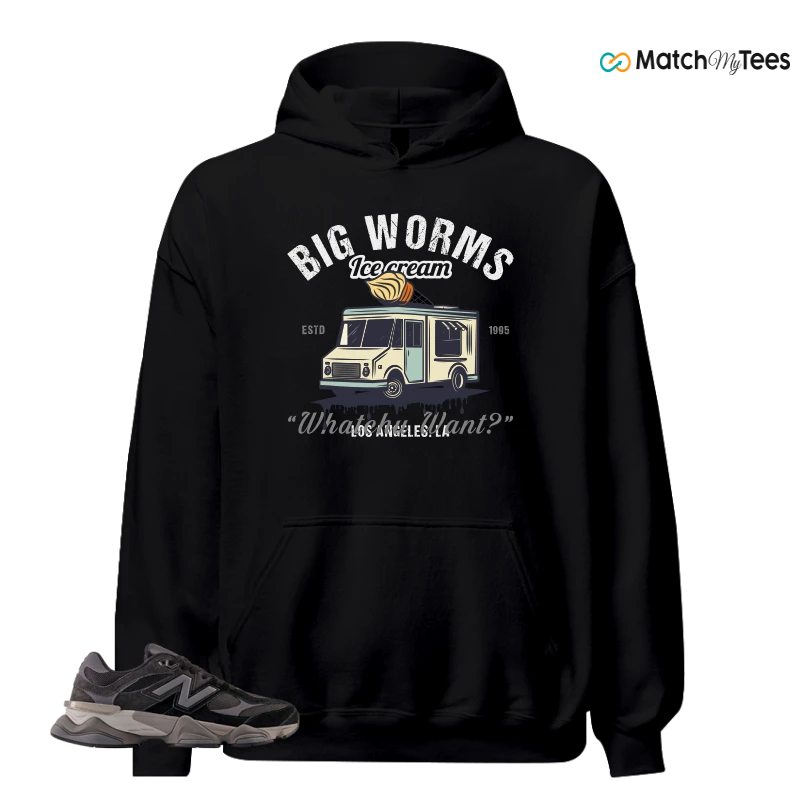 NEW BALANCE 9060 BLACK CASTLEROCK GREY SNEAKER Matching Tees hoodie
