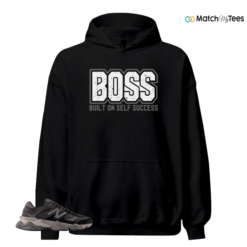 NEW BALANCE 9060 BLACK CASTLEROCK GREY SNEAKER Matching Tees hoodie