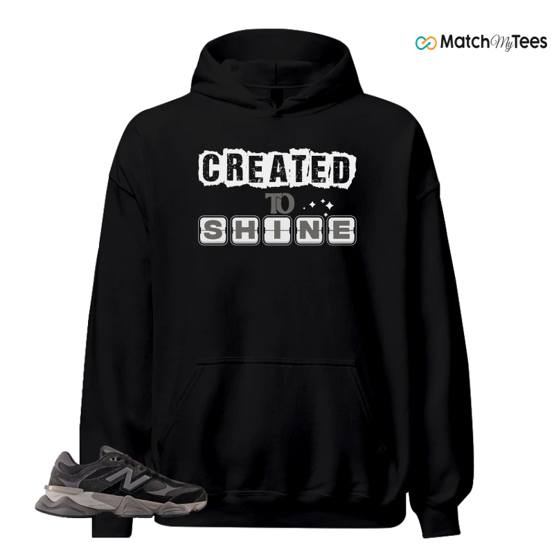 NEW BALANCE 9060 BLACK CASTLEROCK GREY SNEAKER Matching Tees hoodie