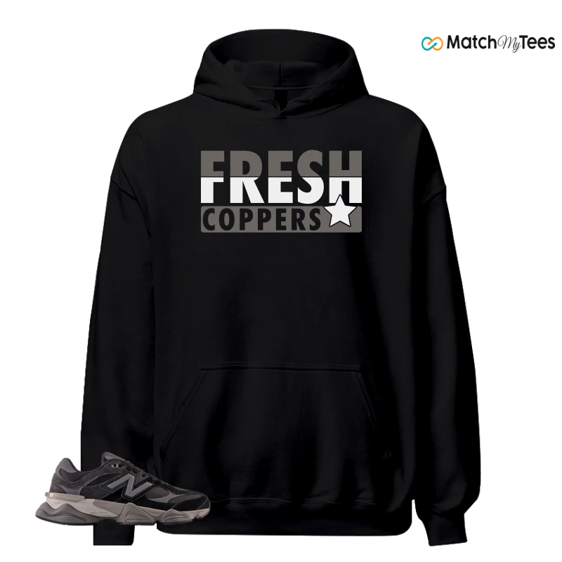 NEW BALANCE 9060 BLACK CASTLEROCK GREY SNEAKER Matching Tees hoodie