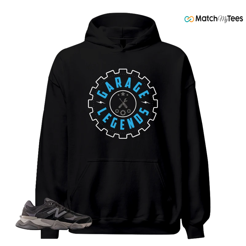 NEW BALANCE 9060 BLACK CASTLEROCK GREY SNEAKER Matching Tees hoodie