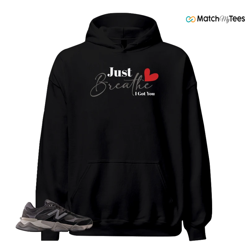NEW BALANCE 9060 BLACK CASTLEROCK GREY SNEAKER Matching Tees hoodie