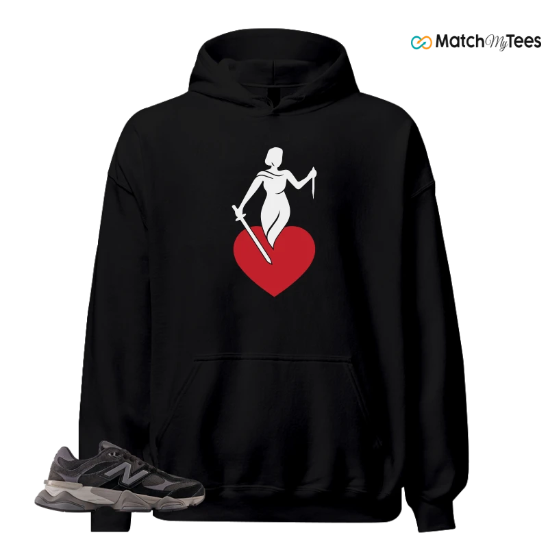 NEW BALANCE 9060 BLACK CASTLEROCK GREY SNEAKER Matching Tees hoodie