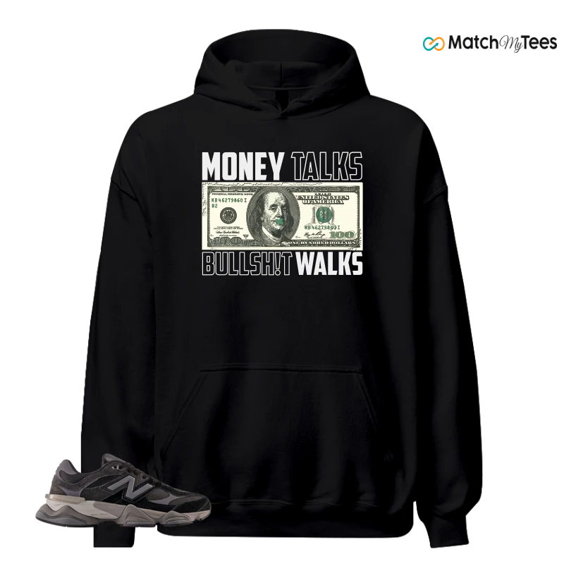 NEW BALANCE 9060 BLACK CASTLEROCK GREY SNEAKER Matching Tees hoodie