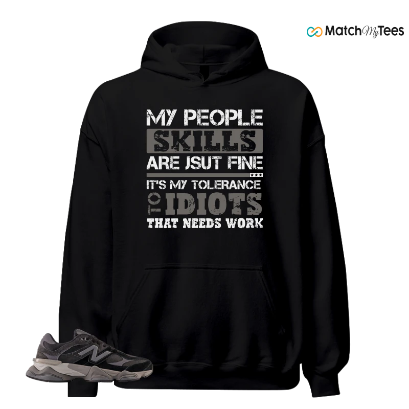 NEW BALANCE 9060 BLACK CASTLEROCK GREY SNEAKER Matching Tees hoodie