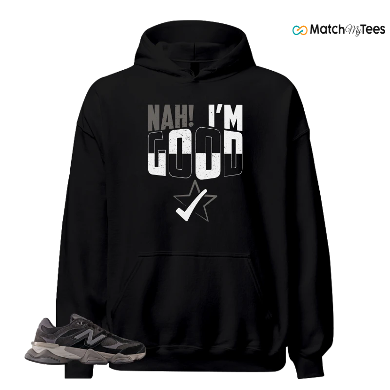 NEW BALANCE 9060 BLACK CASTLEROCK GREY SNEAKER Matching Tees hoodie