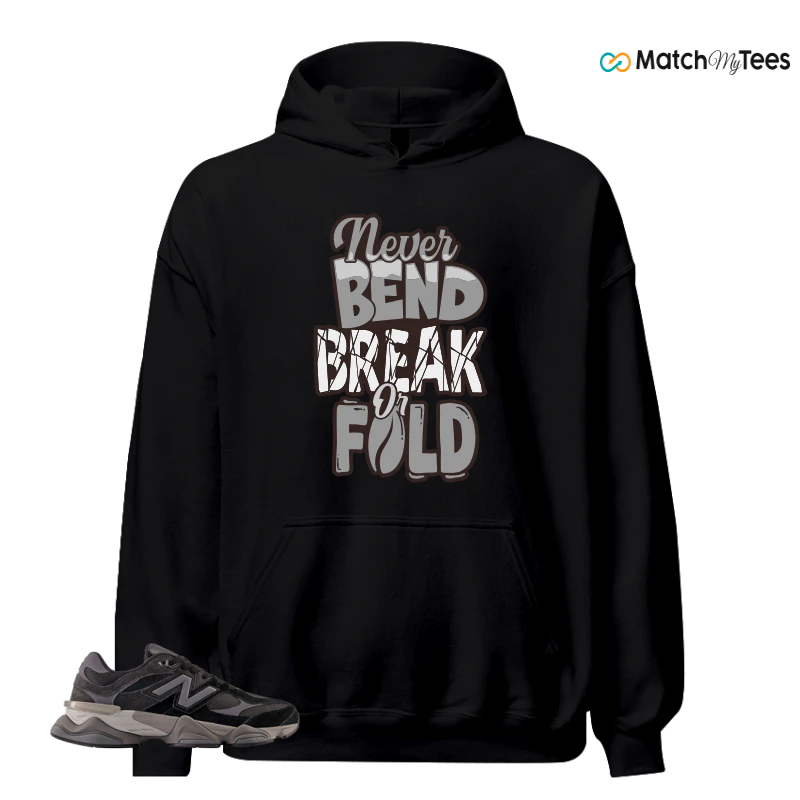 NEW BALANCE 9060 BLACK CASTLEROCK GREY SNEAKER Matching Tees hoodie