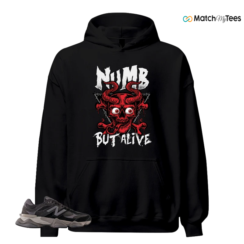 NEW BALANCE 9060 BLACK CASTLEROCK GREY SNEAKER Matching Tees hoodie